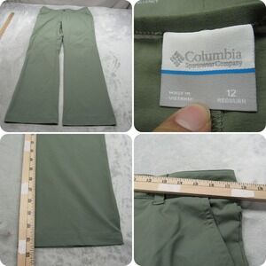 Columbia Pants Womens 12 Reg Green Omni Shield Water Resistant Lightweight 35x31